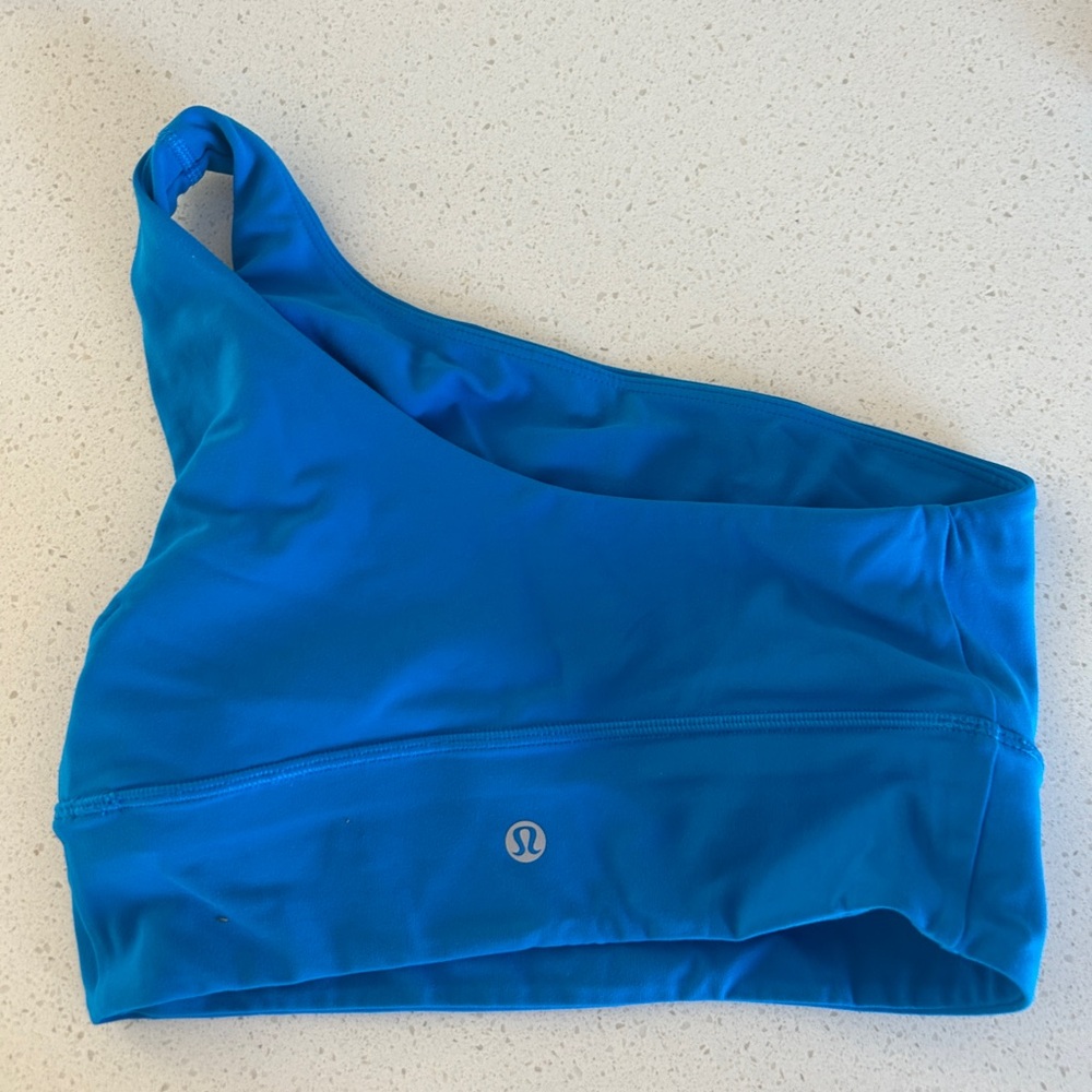 Lululemon Align One Shoulder Bra Poolside Blue - Picture 2 of 4